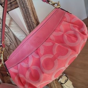 Coach purse salmon pink